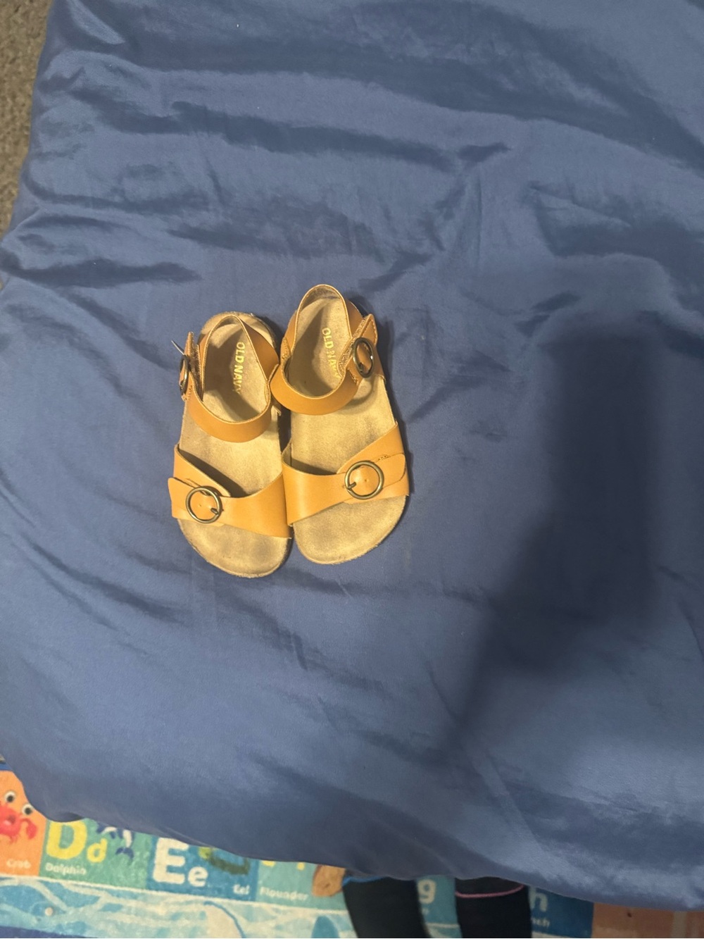 Old Navy Kids Buckle Sandals in Mustard Tan